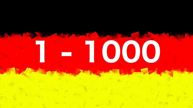 Aprende fácilmente los números en alemán hasta el 1000
