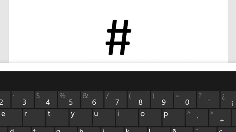 Cómo crear el hashtag en el teclado: truco sencillo en 70 caracteres