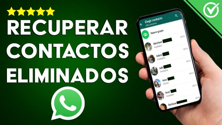 Recupera contactos borrados en WhatsApp con este truco