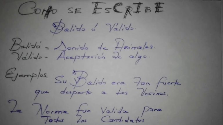 Aprende cómo se escribe &#8216;válida&#8217; correctamente en español