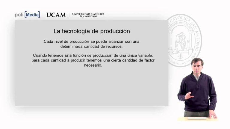 Tecnologia factor de produccion