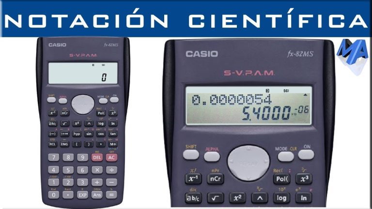 Aprende fácilmente a usar notación científica en tu calculadora