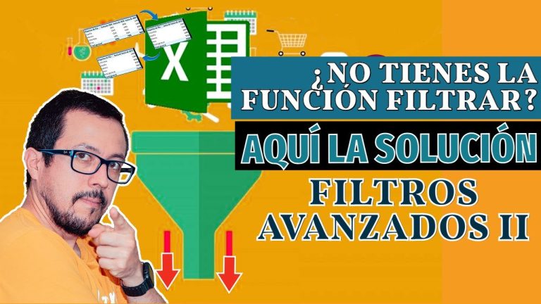 Excel sin filtrar: ¿Dónde está la función filtrar?