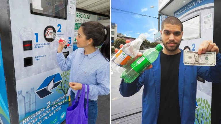 Ganar dinero mientras salvas el planeta: Máquinas que pagan por reciclar botellas de plástico
