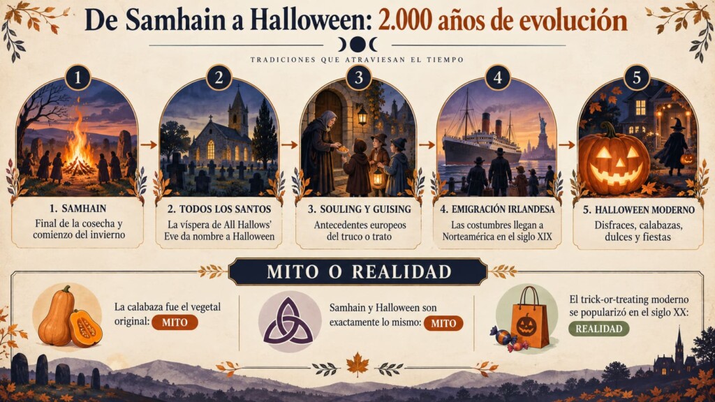 De d&oacute;nde proviene Halloween: origen, Samhain y evoluci&oacute;n